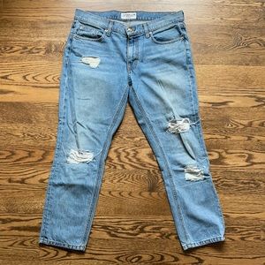 Derek Lam Mid Rise Girlfriend Jean